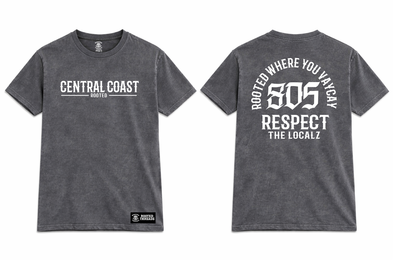 Rooted Where You Vaycay - Gray Washed