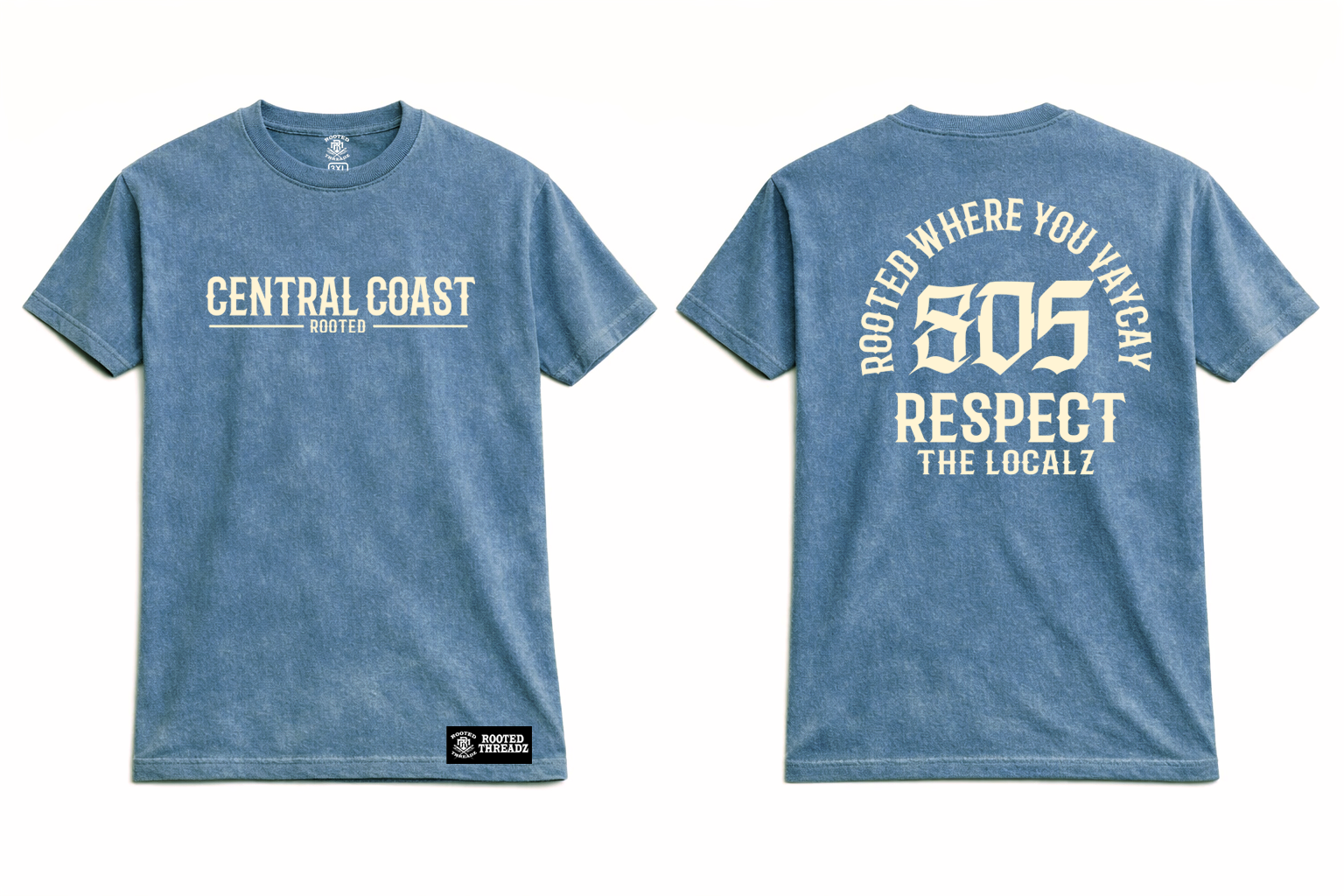 Rooted Where You Vaycay - Washed Denim