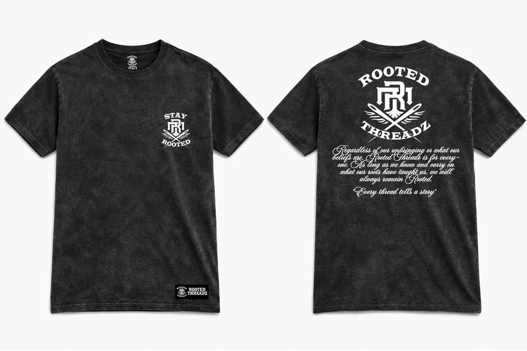 Stay Rooted -  Black Washed