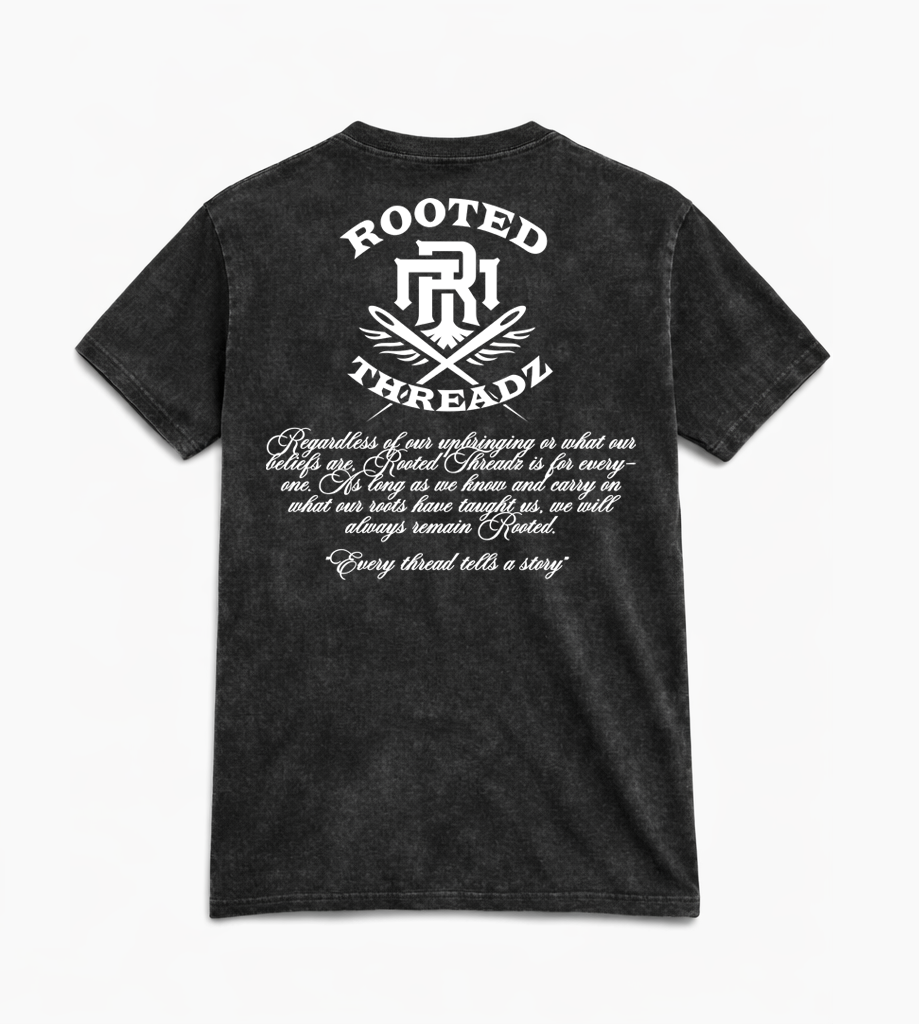 Stay Rooted -  Black Washed