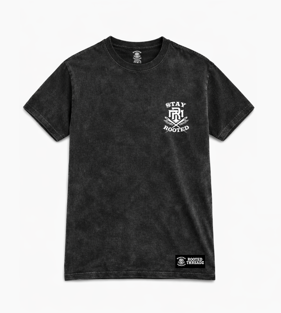 Stay Rooted -  Black Washed