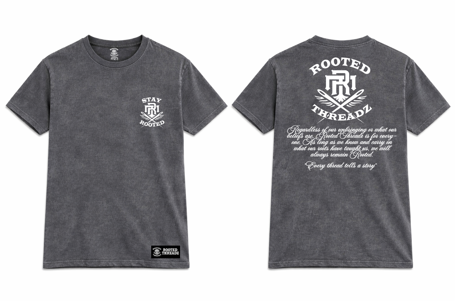 Stay Rooted - Gray Washed